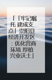 「牢记嘱托 建成支点」崇阳县经济开发区：优化营商环境 厚植兴业沃土