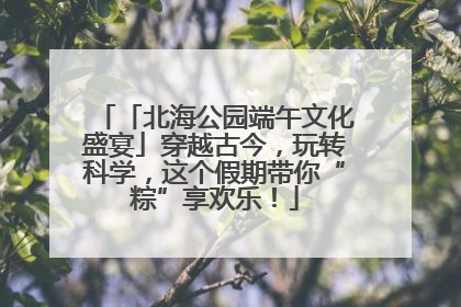 「北海公园端午文化盛宴」穿越古今，玩转科学，这个假期带你“粽”享欢乐！