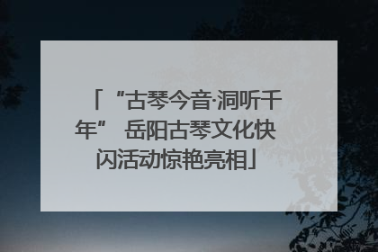“古琴今音·洞听千年” 岳阳古琴文化快闪活动惊艳亮相
