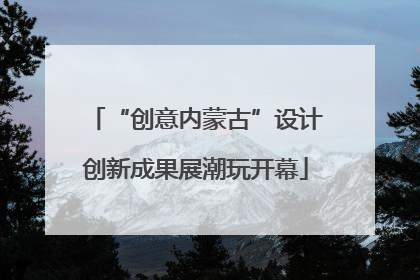 “创意内蒙古”设计创新成果展潮玩开幕