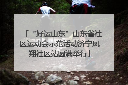 “好运山东”山东省社区运动会示范活动济宁凤翔社区站圆满举行