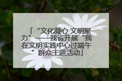 “文化凝心 文明聚力”——我省开展“我在文明实践中心过端午”群众主题活动