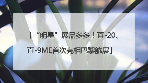 “明星”展品多多！直-20、直-9ME首次亮相巴黎航展