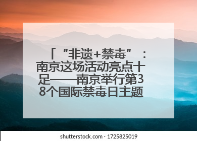 “非遗+禁毒”：南京这场活动亮点十足——南京举行第38个国际禁毒日主题宣传活动
