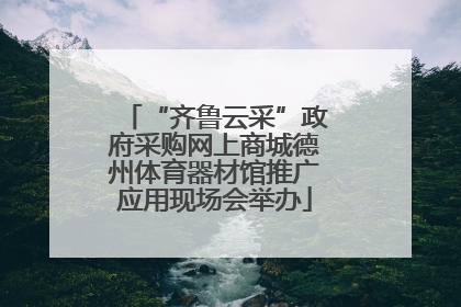 “齐鲁云采”政府采购网上商城德州体育器材馆推广应用现场会举办