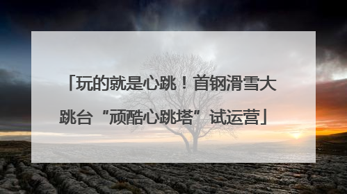玩的就是心跳！首钢滑雪大跳台“顽酷心跳塔”试运营