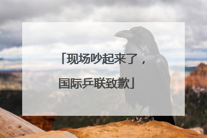 现场吵起来了，国际乒联致歉