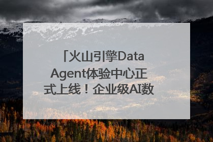 火山引擎Data Agent体验中心正式上线！企业级AI数据专家触手可及