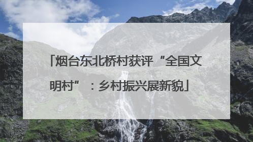 烟台东北桥村获评“全国文明村”：乡村振兴展新貌