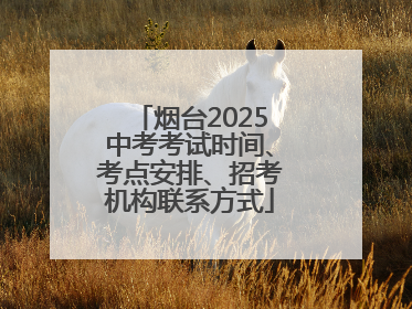 烟台2025中考考试时间、考点安排、招考机构联系方式