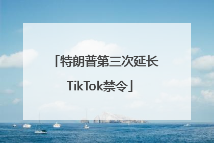 特朗普第三次延长TikTok禁令