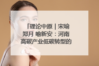 理论中原｜宋瑜 郑月 喻新安：河南高碳产业低碳转型的态势与走向
