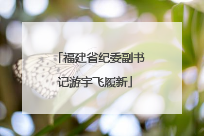 福建省纪委副书记游宇飞履新