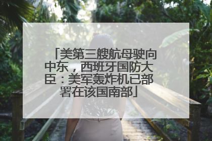 美第三艘航母驶向中东，西班牙国防大臣：美军轰炸机已部署在该国南部