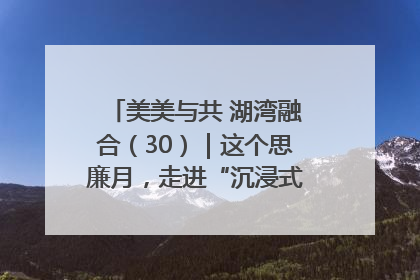 美美与共 湖湾融合（30）｜这个思廉月，走进“沉浸式”清风课堂