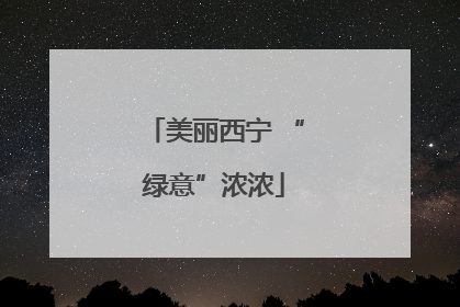 美丽西宁 “绿意”浓浓