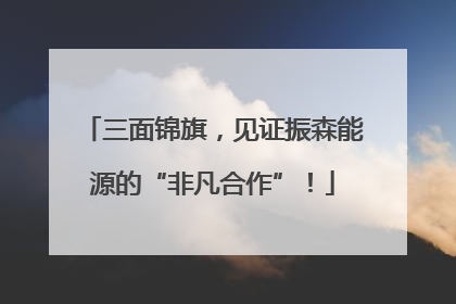 三面锦旗，见证振森能源的“非凡合作”！