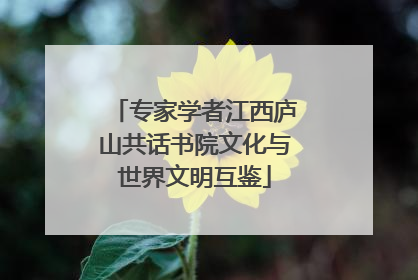 专家学者江西庐山共话书院文化与世界文明互鉴