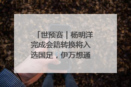 世预赛｜杨明洋完成会籍转换将入选国足，伊万想通了要打双后腰？