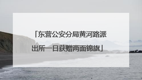 东营公安分局黄河路派出所一日获赠两面锦旗