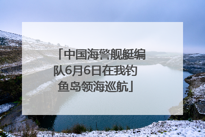 中国海警舰艇编队6月6日在我钓鱼岛领海巡航