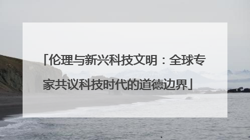 伦理与新兴科技文明：全球专家共议科技时代的道德边界