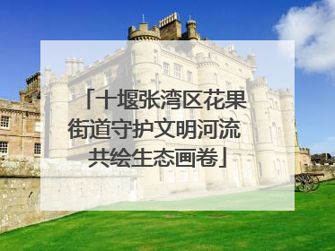 十堰张湾区花果街道守护文明河流 共绘生态画卷