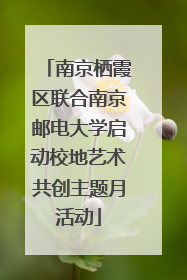 南京栖霞区联合南京邮电大学启动校地艺术共创主题月活动