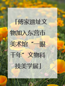傅家遗址文物加入东营市美术馆“一眼千年”文物科技美学展