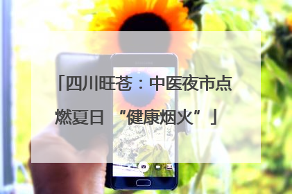 四川旺苍：中医夜市点燃夏日 “健康烟火”