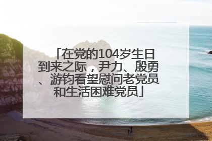 在党的104岁生日到来之际，尹力、殷勇、游钧看望慰问老党员和生活困难党员