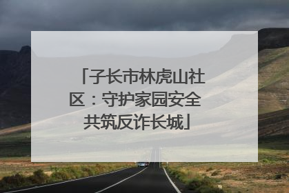 子长市林虎山社区：守护家园安全 共筑反诈长城