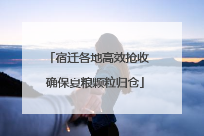 宿迁各地高效抢收 确保夏粮颗粒归仓