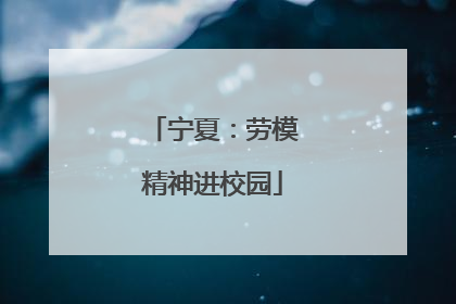 宁夏：劳模精神进校园