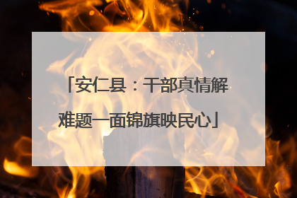 安仁县：干部真情解难题一面锦旗映民心