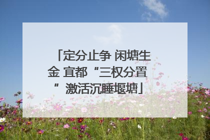 定分止争 闲塘生金 宜都“三权分置”激活沉睡堰塘