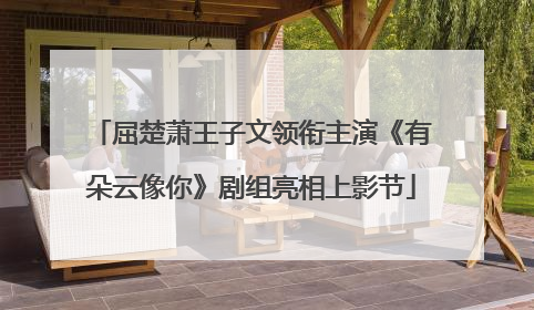 屈楚萧王子文领衔主演《有朵云像你》剧组亮相上影节