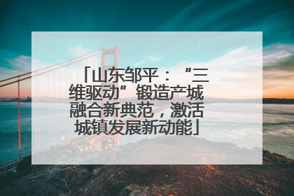山东邹平：“三维驱动”锻造产城融合新典范，激活城镇发展新动能