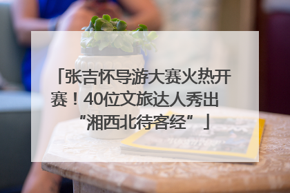 张吉怀导游大赛火热开赛！40位文旅达人秀出“湘西北待客经”