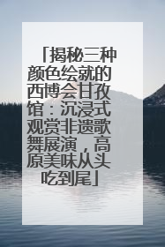 揭秘三种颜色绘就的西博会甘孜馆：沉浸式观赏非遗歌舞展演，高原美味从头吃到尾