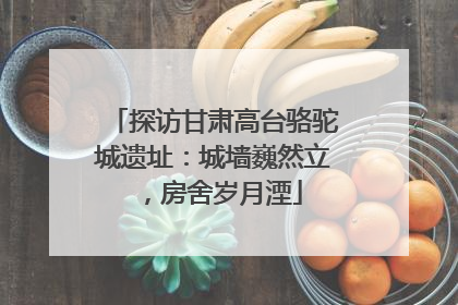 探访甘肃高台骆驼城遗址：城墙巍然立，房舍岁月湮