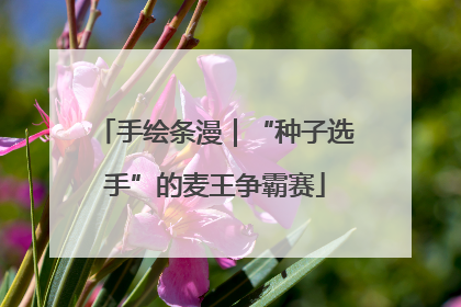 手绘条漫｜“种子选手”的麦王争霸赛