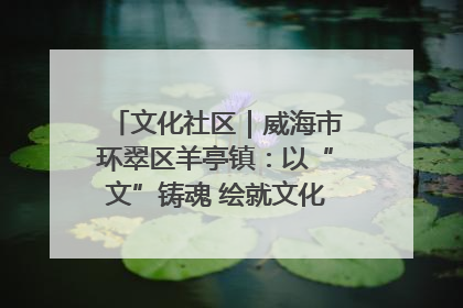 文化社区｜威海市环翠区羊亭镇：以“文”铸魂 绘就文化社区新画卷