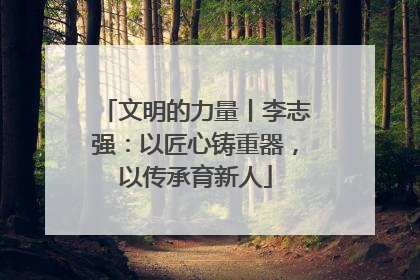 文明的力量丨李志强：以匠心铸重器，以传承育新人
