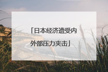 日本经济遭受内外部压力夹击