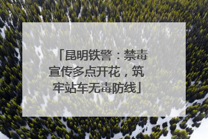 昆明铁警：禁毒宣传多点开花，筑牢站车无毒防线