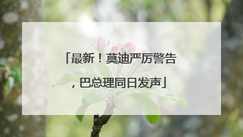 最新！莫迪严厉警告，巴总理同日发声