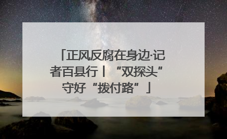 正风反腐在身边·记者百县行丨“双探头”守好“拨付路”