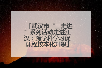 武汉市“三走进”系列活动走进江汉：跨学科学习促课程校本化升级