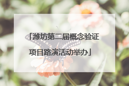 潍坊第二届概念验证项目路演活动举办